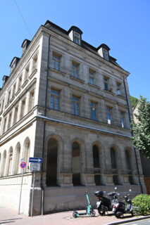 Corner view of the Fürth Synagogue. Photo: Denise Scheuerer